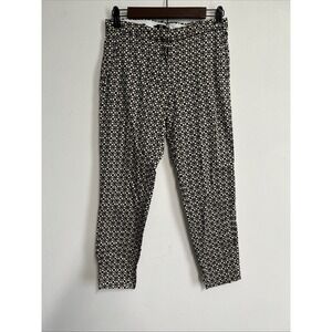 H&M Women's Size 4 All Over Print‎ Pencil Pants Preppy Pockets Career Geometric